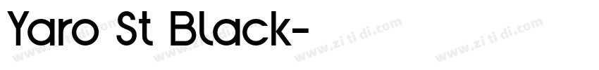 Yaro St Black字体转换